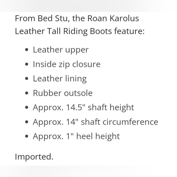 Bed Stu Roan Karolus Leather Tall Riding Boots NEW SZ 6 - Picture 4 of 16